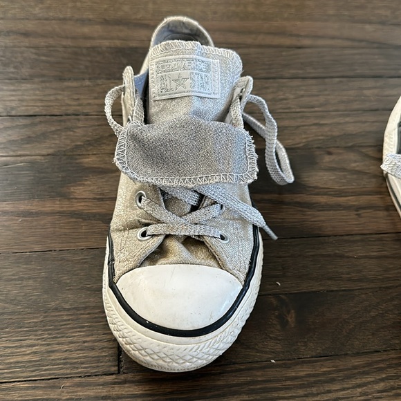Metallic Silver Converse - Picture 4 of 9